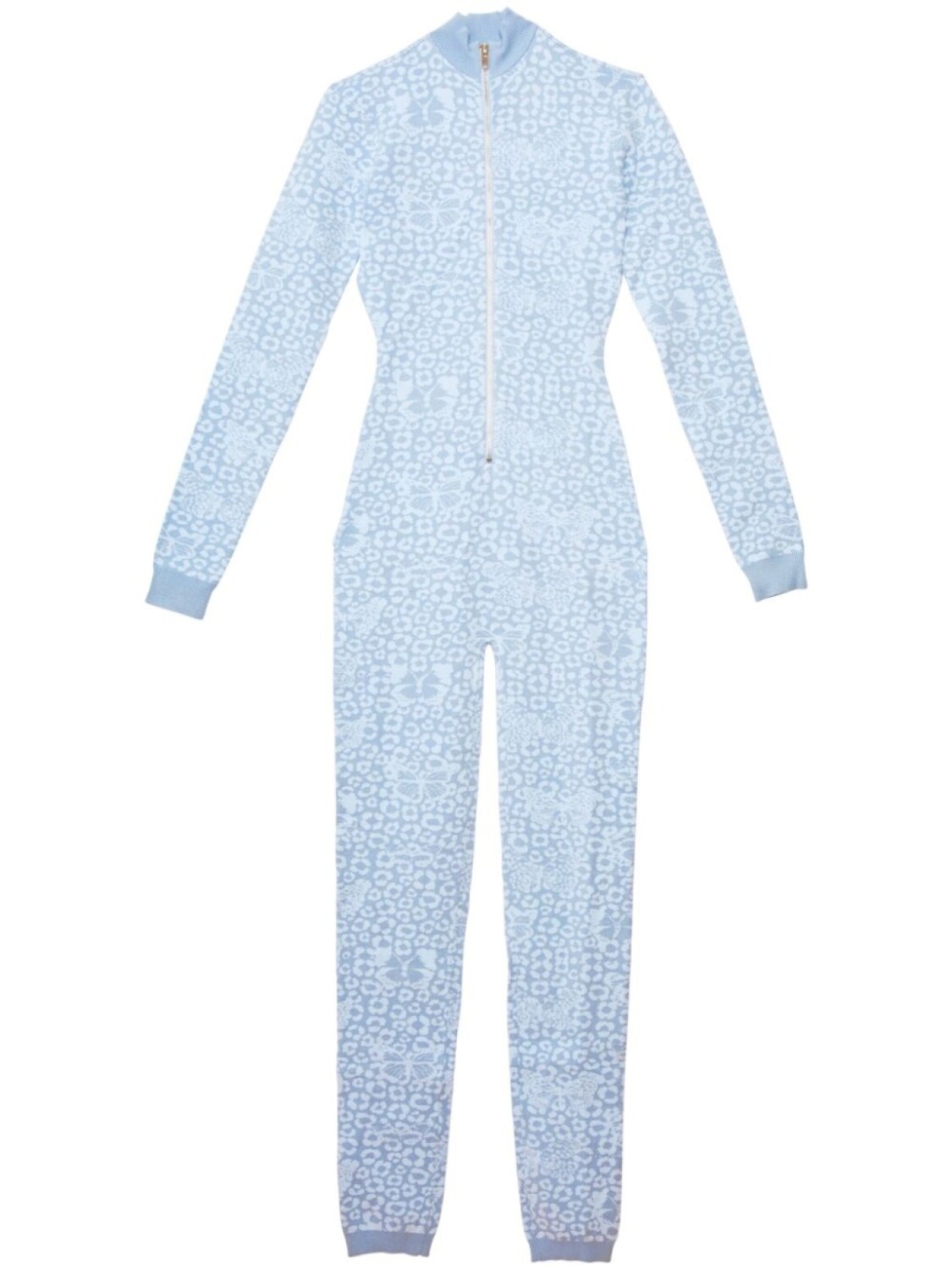 Fleur Du Mal жаккардовый комбинезон на молнии, синий
Fleur Du Mal жаккардовый комбинезон на молнии, синий