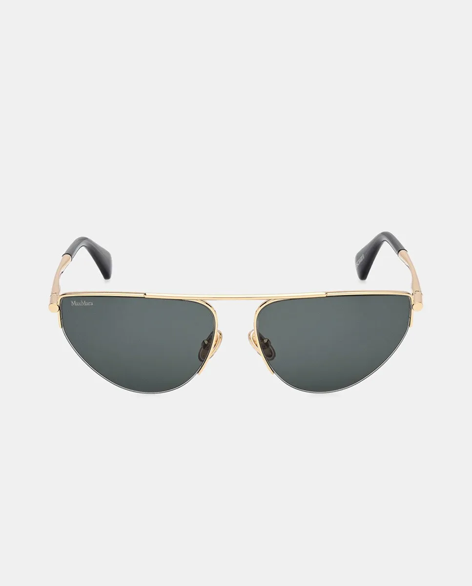 Женские солнцезащитные очки «кошачий глаз» в металлической оправе золотого цвета Max Mara, золотой
Женские солнцезащитные очки «кошачий глаз» в металлической оправе золотого цвета Max Mara, золотой