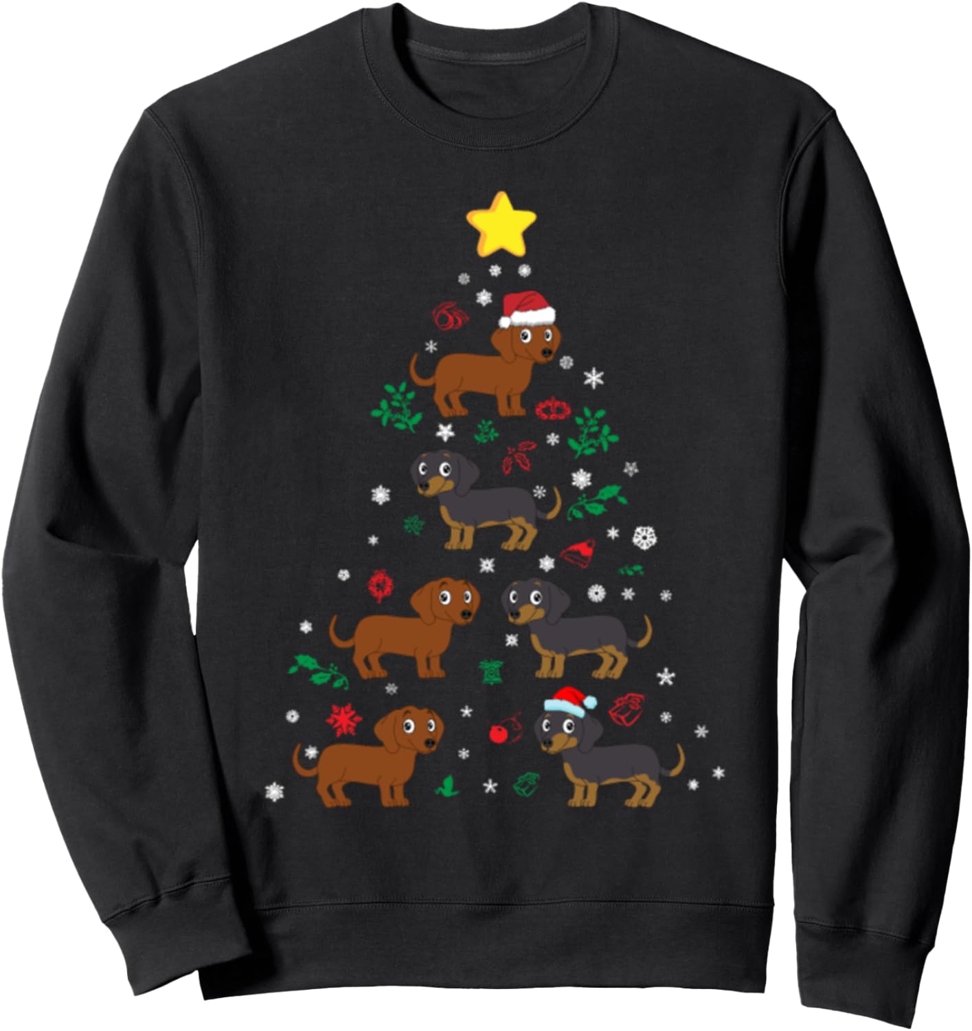 Забавная толстовка с изображением таксы в уродливом рождественском стиле Awesome Ugly Christmas Sweaters, черный
Забавная толстовка с изображением таксы в уродливом рождественском стиле Awesome Ugly Christmas Sweaters, черный