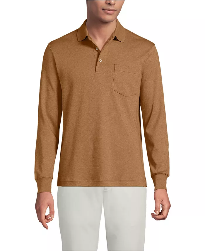 Мужская длинная поло из хлопка Supima с карманом Lands' End, загар/бежевый
Мужская длинная поло из хлопка Supima с карманом Lands' End, загар/бежевый