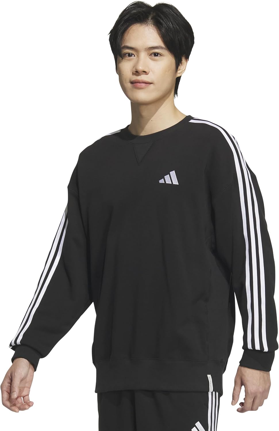 Мужская толстовка adidas ESS+ 3-Stripes Crew JUP87, черный
Мужская толстовка adidas ESS+ 3-Stripes Crew JUP87, черный