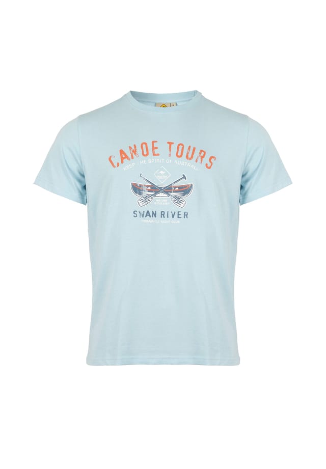 Футболка с мотивом «Каноэ и приключения» для любителей активного отдыха Roadsign Australia, голубой
Футболка с мотивом «Каноэ и приключения» для любителей активного отдыха Roadsign Australia, голубой