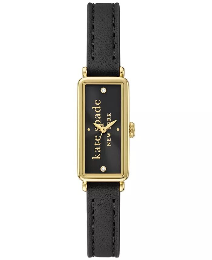 Женские черные кожаные часы Rosedale 32 мм kate spade new york, черный 
Женские черные кожаные часы Rosedale 32 мм kate spade new york, черный