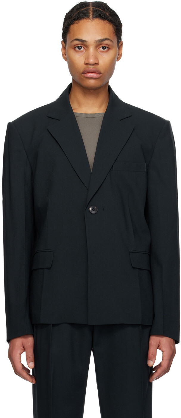 Темно-синий строгий пиджак Lesugiatelier
Темно-синий строгий пиджак Lesugiatelier