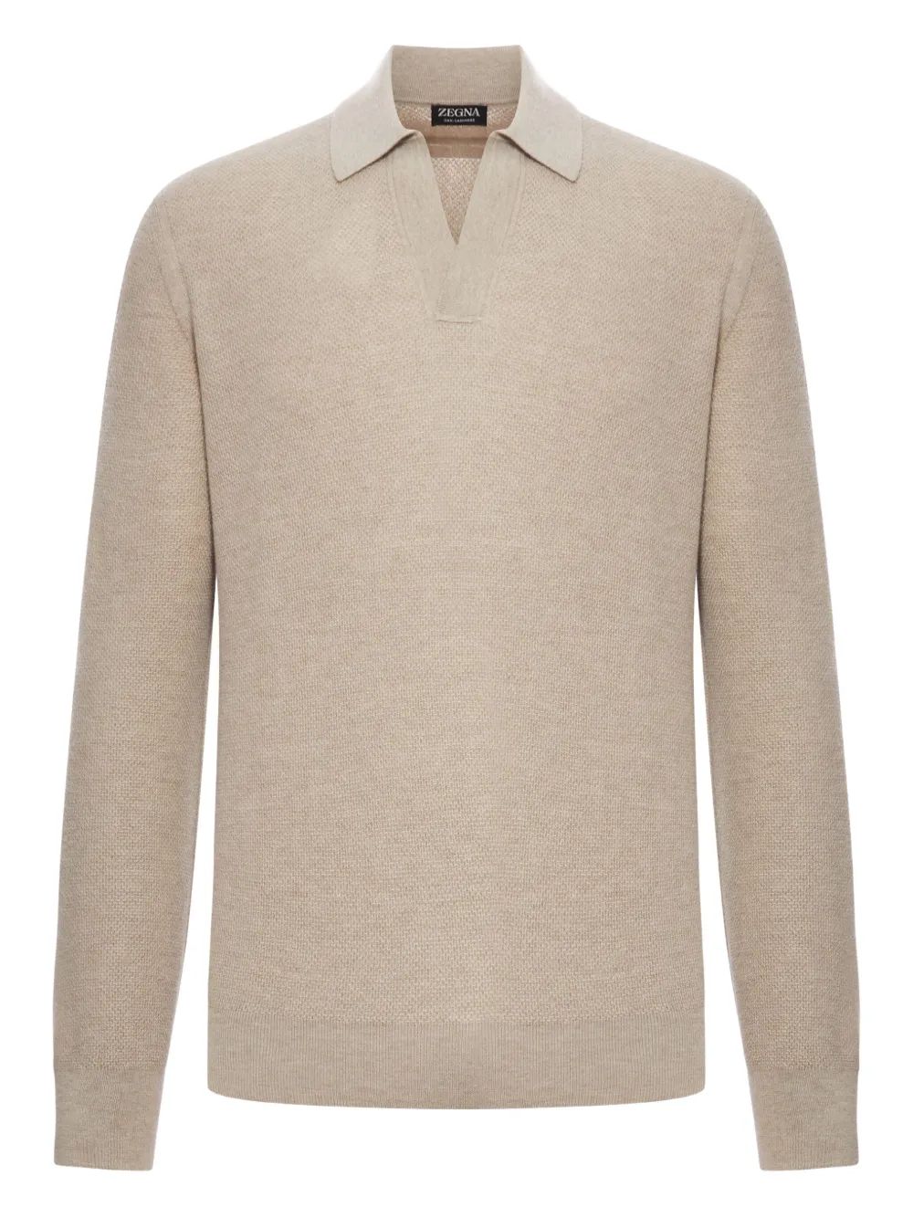 Кашемировый свитер-поло Zegna, нейтральный
Кашемировый свитер-поло Zegna, нейтральный