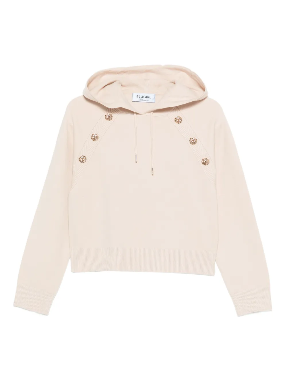 Худи с декоративными пуговицами Blugirl, бежевый
Худи с декоративными пуговицами Blugirl, бежевый
