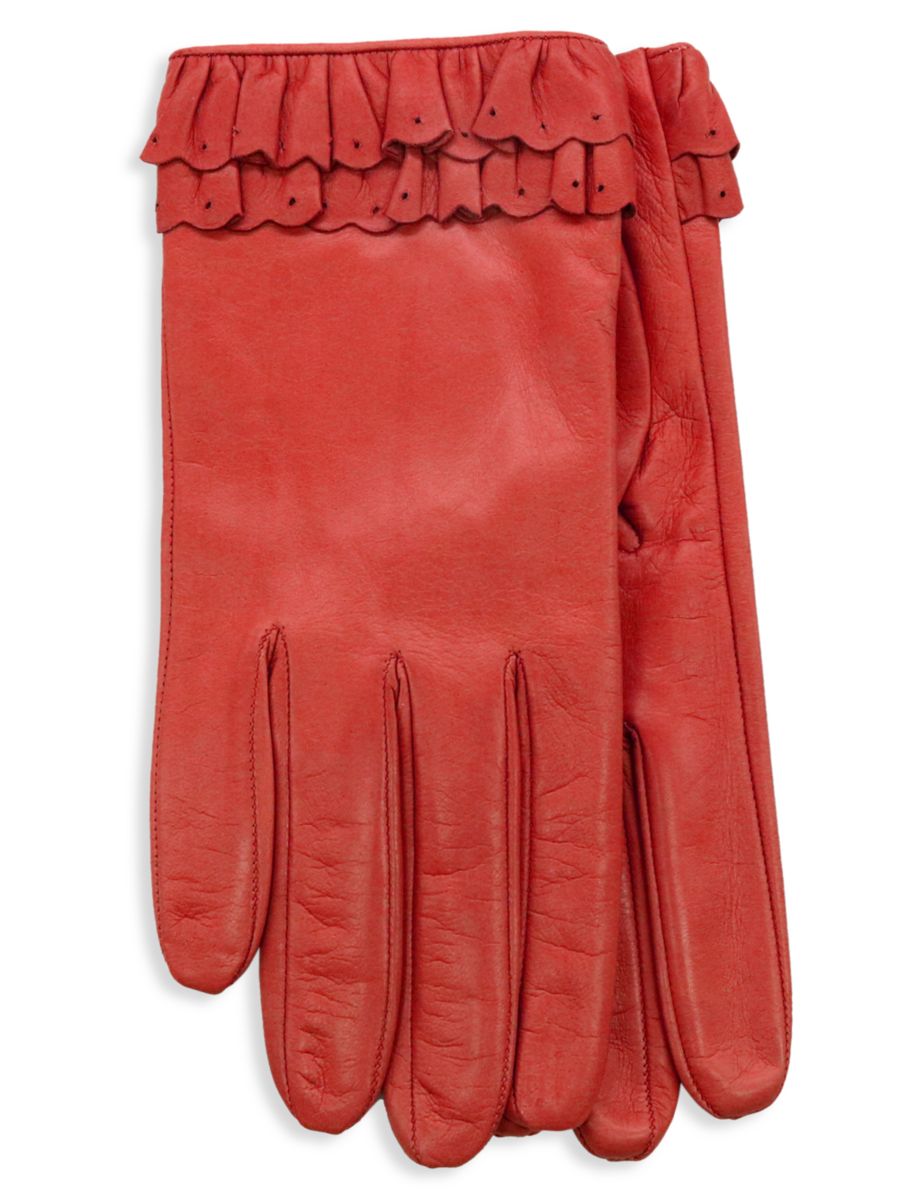 Короткие кожаные перчатки с рюшами Portolano, цвет Autumn
Короткие кожаные перчатки с рюшами Portolano, цвет Autumn