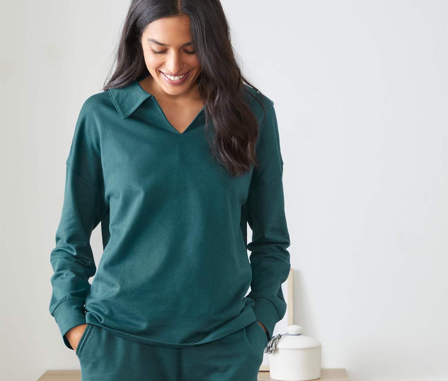 Толстовка для отдыха Tchibo, нефрит зеленый
Толстовка для отдыха Tchibo, нефрит зеленый