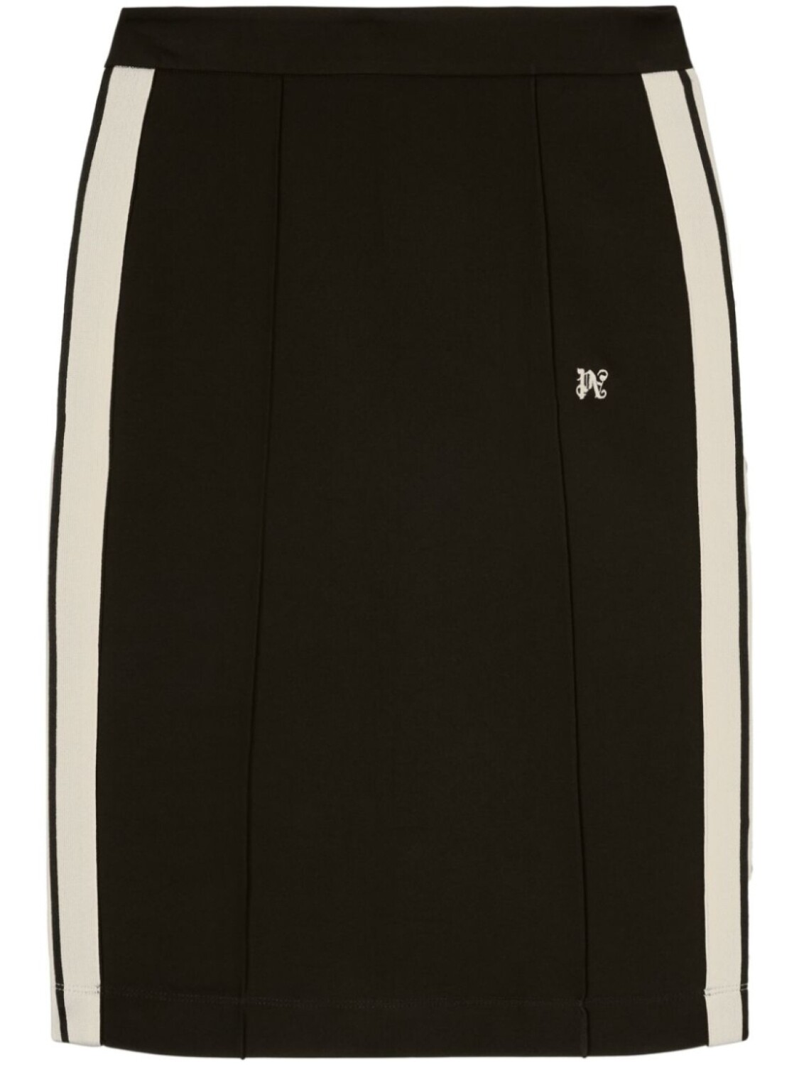 Palm Angels юбка миди с монограммой, черный 
Palm Angels юбка миди с монограммой, черный