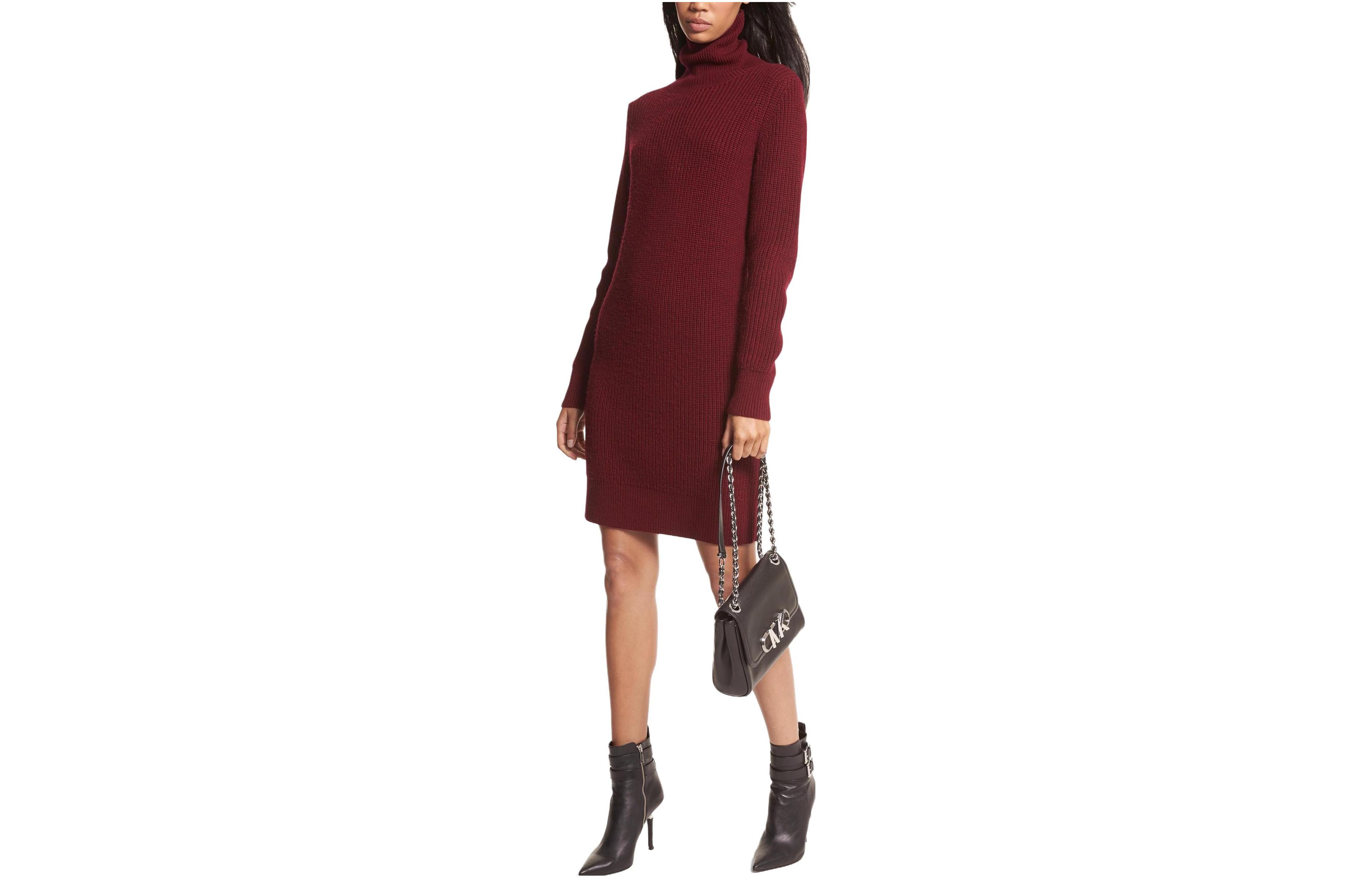 MICHAEL KORS Женское платье с длинными рукавами Merlot Grape Red
MICHAEL KORS Женское платье с длинными рукавами Merlot Grape Red