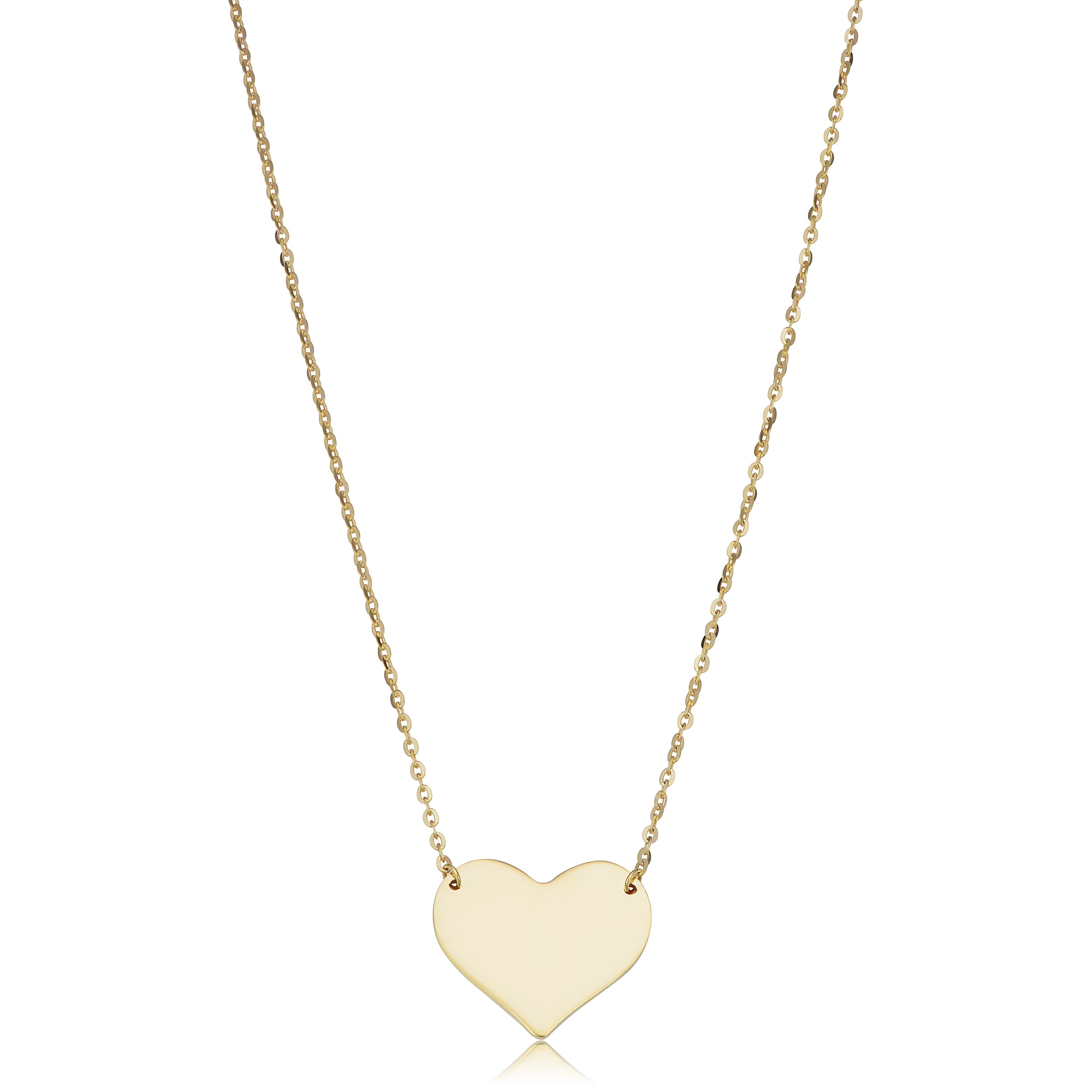 Ожерелье в форме сердца из 10-каратного желтого золота высокой полировки (18 дюймов) Fremada, золотой
Ожерелье в форме сердца из 10-каратного желтого золота высокой полировки (18 дюймов) Fremada, золотой