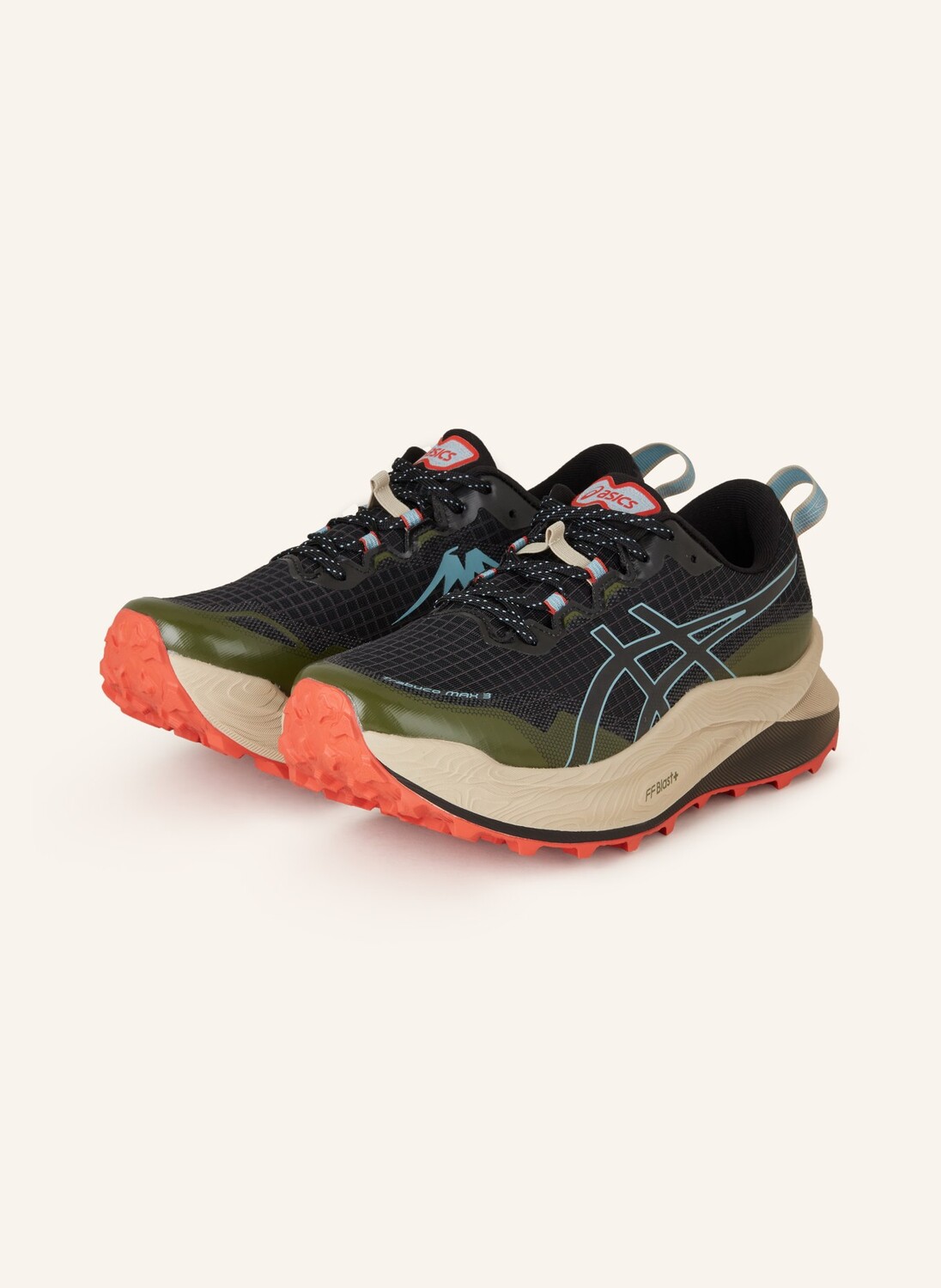 Кроссовки для бега по пересеченной местности trabuco max 3 ASICS, цвет OLIV/SCHWARZ/HELLBLAU
Кроссовки для бега по пересеченной местности trabuco max 3 ASICS, цвет OLIV/SCHWARZ/HELLBLAU