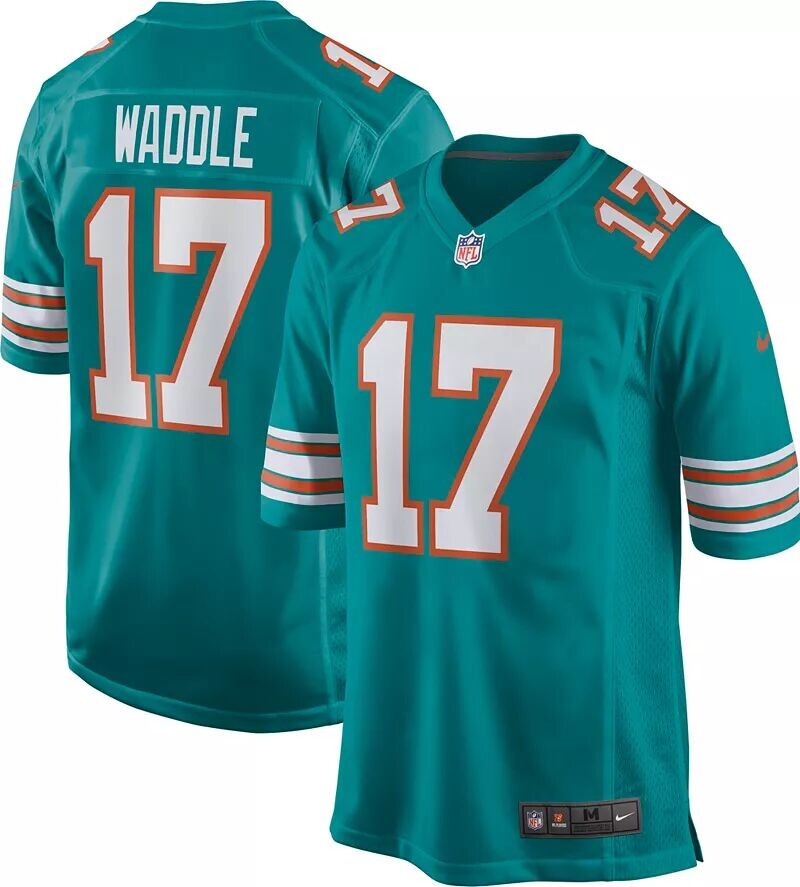 Мужская майка Nike Miami Dolphins Jaylen Waddle #17 для альтернативной игры
Мужская майка Nike Miami Dolphins Jaylen Waddle #17 для альтернативной игры