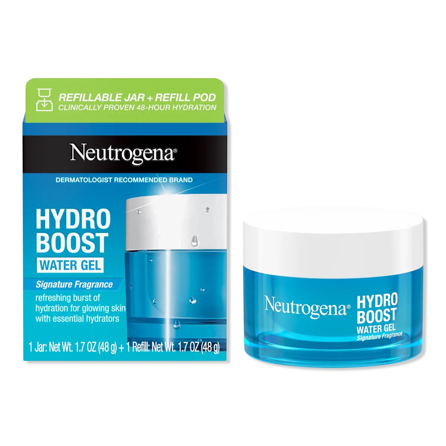 Гель для воды Hydro Boost, многоразовая банка + сменный картридж Neutrogena, 1.7 oz
Гель для воды Hydro Boost, многоразовая банка + сменный картридж Neutrogena, 1.7 oz