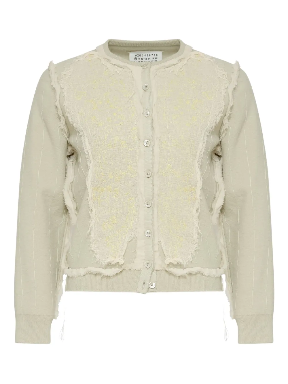 Кардиган с бахромой MAISON MARGIELA, нейтральный
Кардиган с бахромой MAISON MARGIELA, нейтральный