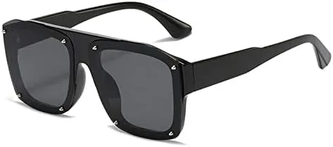 Модные квадратные солнцезащитные очки для мужчин, большие панк-очки, черные солнцезащитные очки для женщин, винтажные очки с заклепками MTZJH, C1black-black
Модные квадратные солнцезащитные очки для мужчин, большие панк-очки, черные солнцезащитные очки для женщин, винтажные очки с заклепками MTZJH, C1black-black