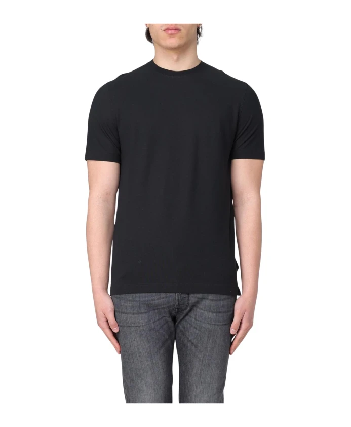 Футболка с короткими рукавами и круглым вырезом Zanone, черный
Футболка с короткими рукавами и круглым вырезом Zanone, черный