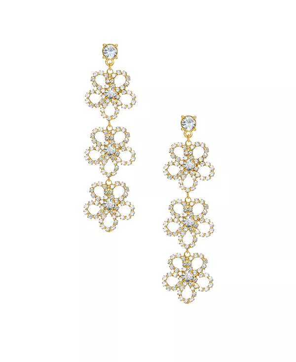 Тройные серьги Flower Power с покрытием из 18-каратного золота Ettika, gold
Тройные серьги Flower Power с покрытием из 18-каратного золота Ettika, gold