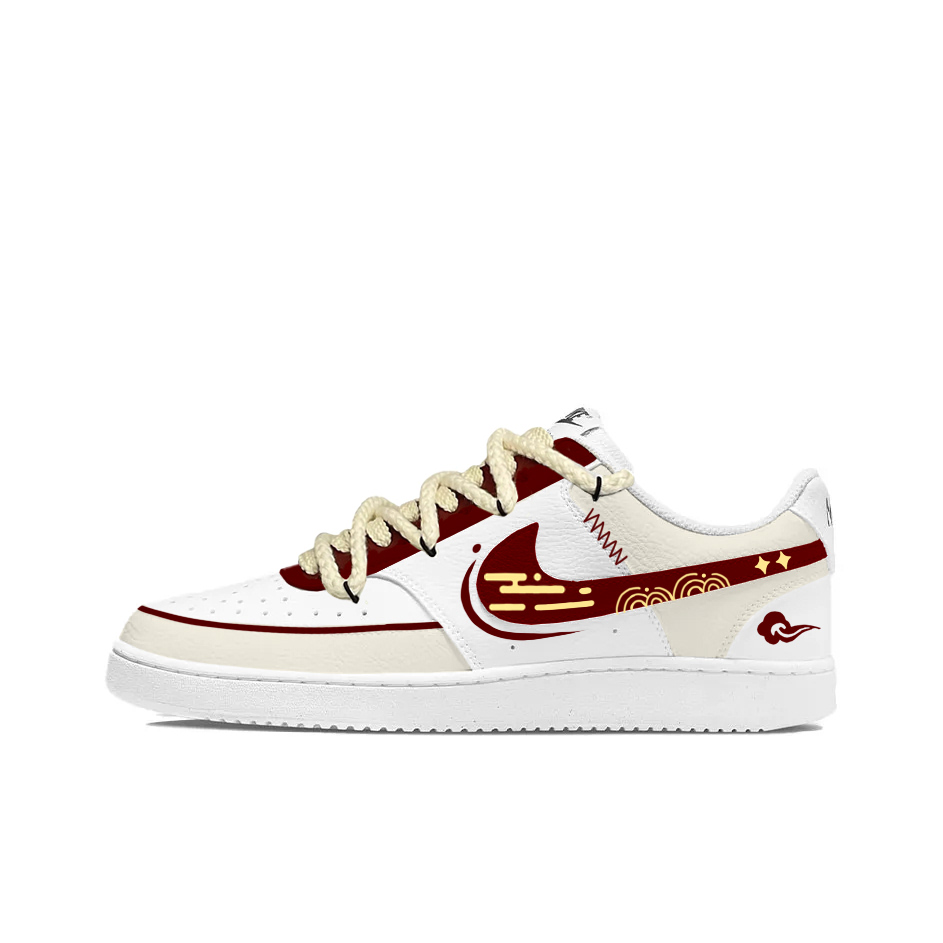 Кроссовки Court Vision Auspicious Clouds Stepping Stars Leather мужские, низкие, легкие и дышащие для скейтбординга Nike, белый/красный/золото
Кроссовки Court Vision Auspicious Clouds Stepping Stars Leather мужские, низкие, легкие и дышащие для скейтбординга Nike, белый/красный/золото
