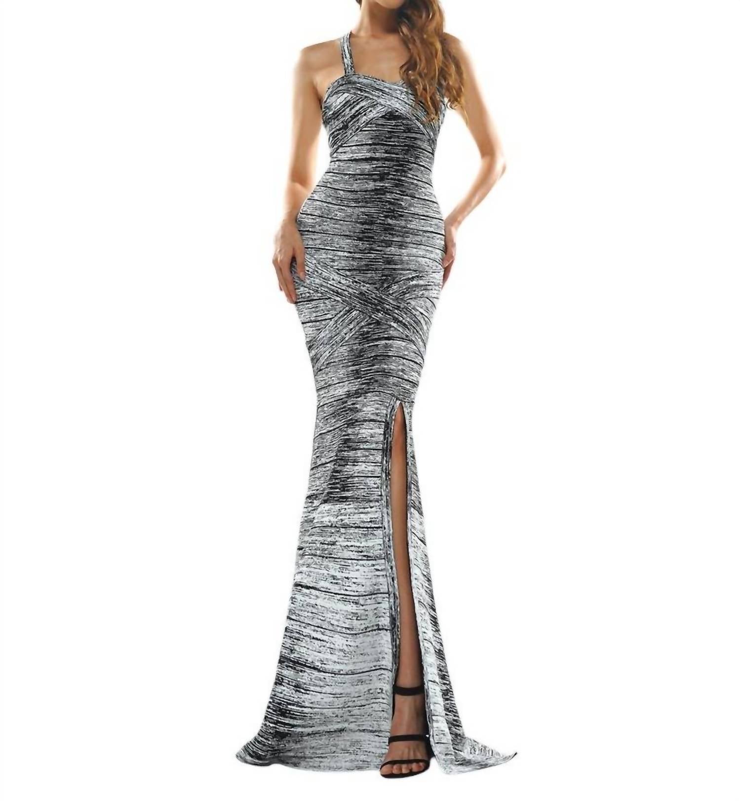 Длинное платье из эластичного трикотажного джерси в черном/белом цвете COLORS DRESS
Длинное платье из эластичного трикотажного джерси в черном/белом цвете COLORS DRESS