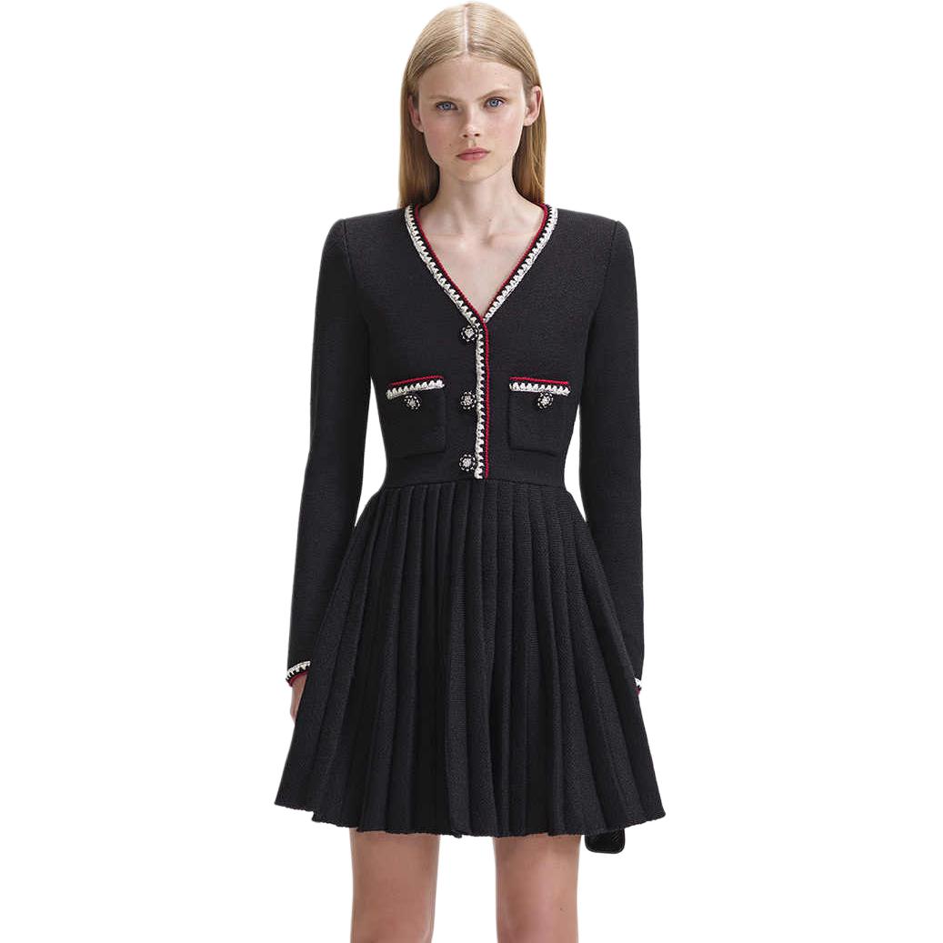 Self Portrait Длинное Платье с Длинными Рукавами Женское Классическое Черное
Self Portrait Длинное Платье с Длинными Рукавами Женское Классическое Черное