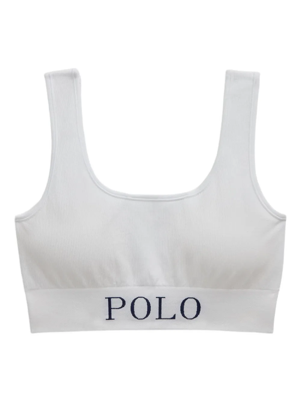 Бесшовный топ в рубчик Polo Ralph Lauren, белый
Бесшовный топ в рубчик Polo Ralph Lauren, белый