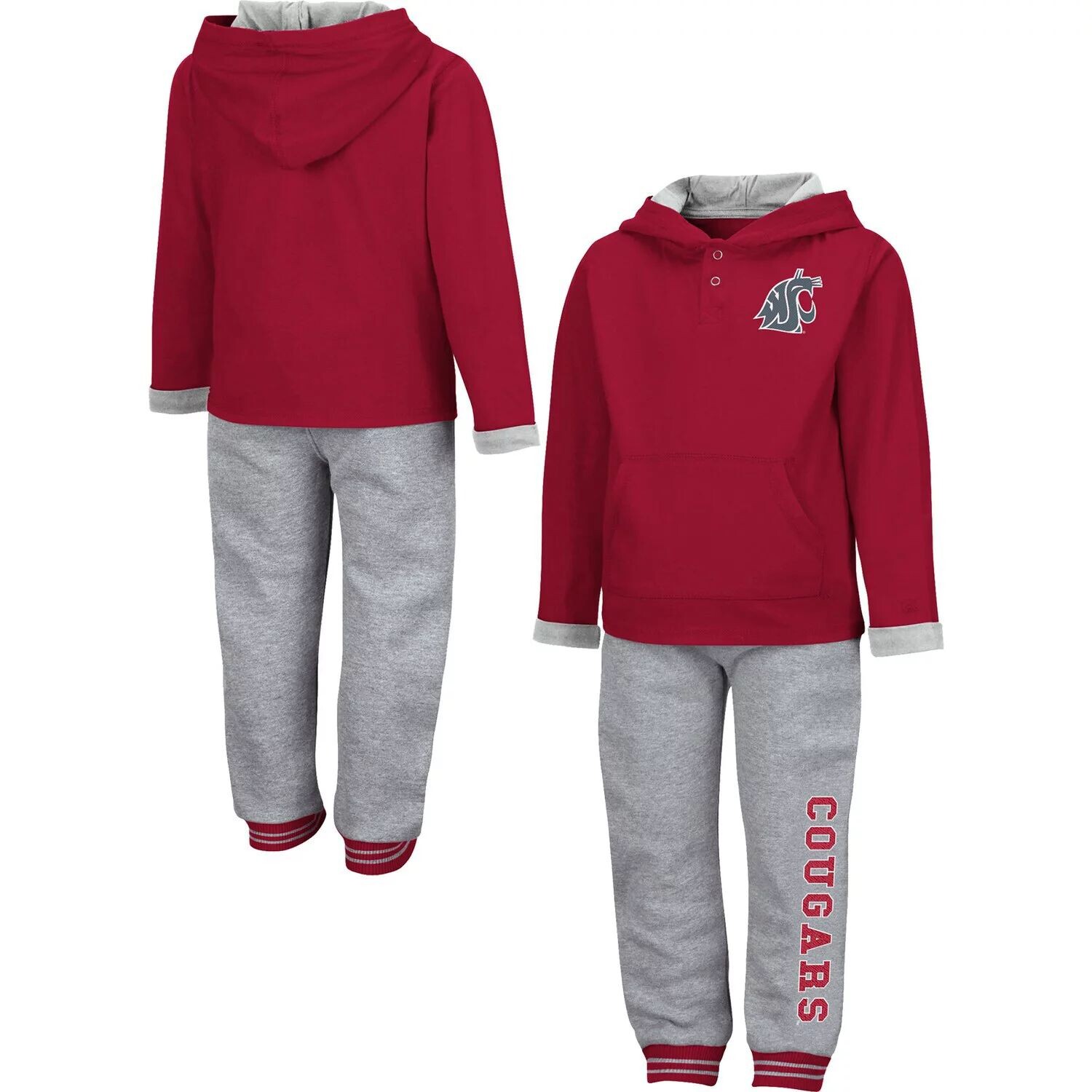 Комплект из пуловера с капюшоном и спортивных штанов для малышей Colosseum Crimson/Heathered Grey Washington State Cougars Poppies Colosseum
Комплект из пуловера с капюшоном и спортивных штанов для малышей Colosseum Crimson/Heathered Grey Washington State Cougars Poppies Colosseum