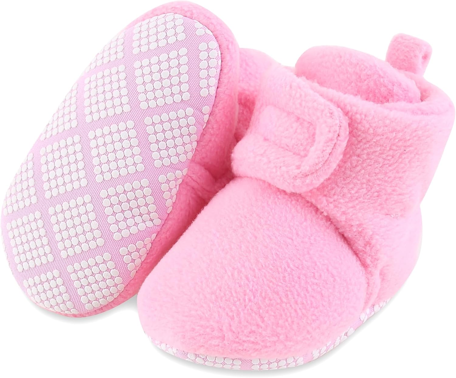 Детские пинетки из флиса, унисекс, уютные, мягкие, теплые, с нескользящей подошвой, для первых шагов, от новорожденного до 18 месяцев, зима, осень Bibimom, Pink
Детские пинетки из флиса, унисекс, уютные, мягкие, теплые, с нескользящей подошвой, для первых шагов, от новорожденного до 18 месяцев, зима, осень Bibimom, Pink