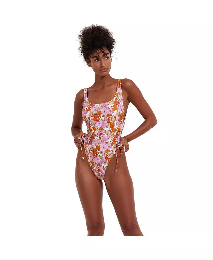 Женский винтажный слитный купальник с круглым вырезом и цветочным принтом, регулируемый Flirtt gottex, мультиколор
Женский винтажный слитный купальник с круглым вырезом и цветочным принтом, регулируемый Flirtt gottex, мультиколор