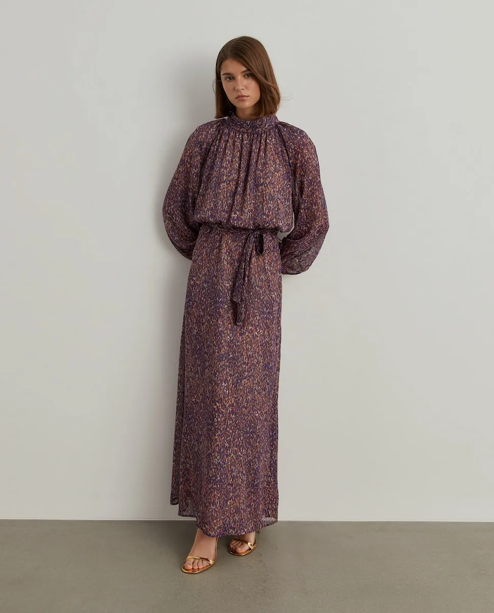 Длинное платье с принтом и поясом Lion Of Porches, фиолетовый
Длинное платье с принтом и поясом Lion Of Porches, фиолетовый