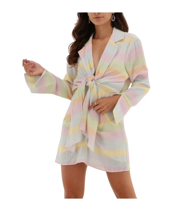 Короткое платье с перекрученным передом Na-Kd, мультиколор
Короткое платье с перекрученным передом Na-Kd, мультиколор