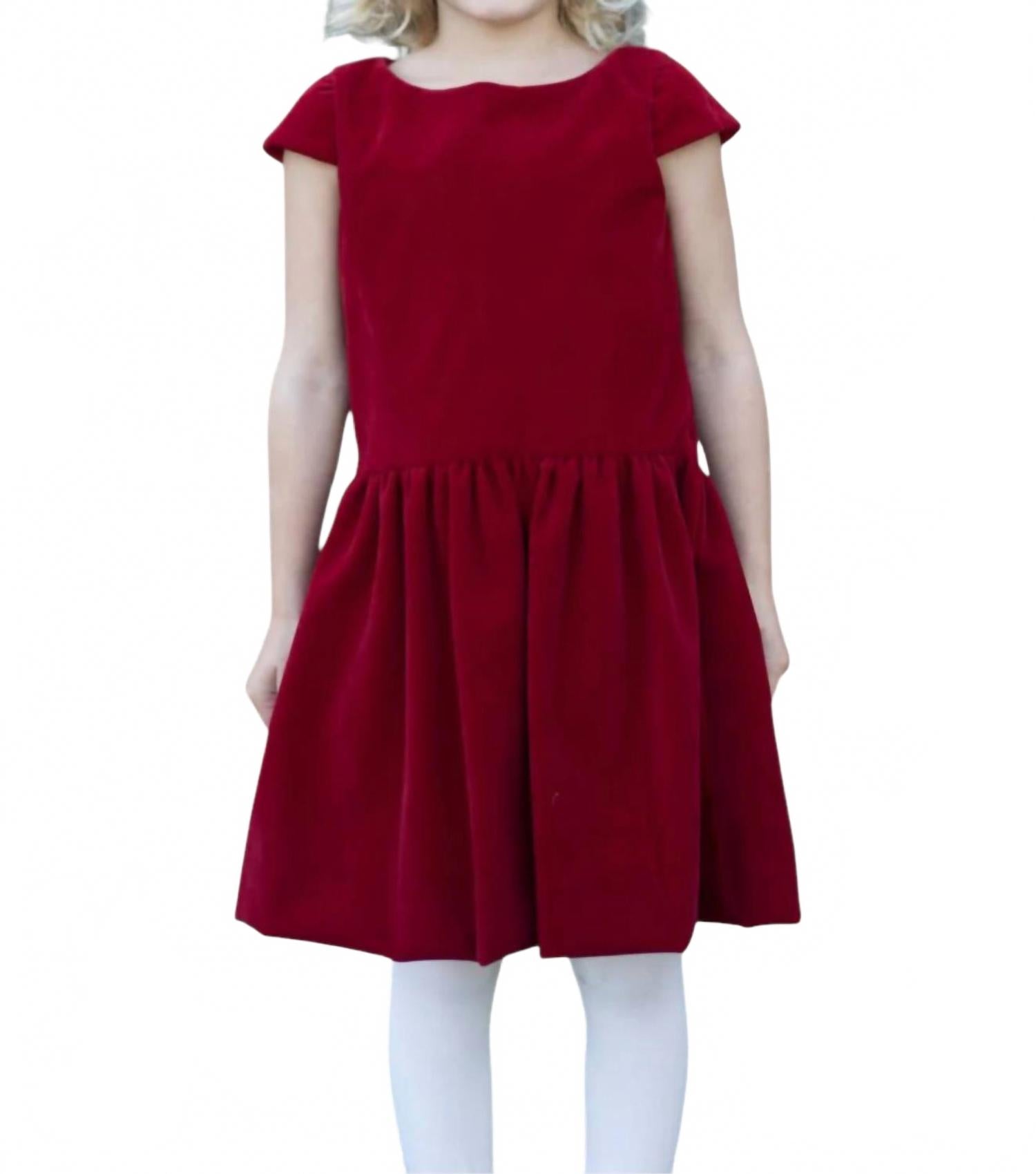 Alexa Праздничное платье с заниженной талией из красного вельвета Busy Bees
Alexa Праздничное платье с заниженной талией из красного вельвета Busy Bees