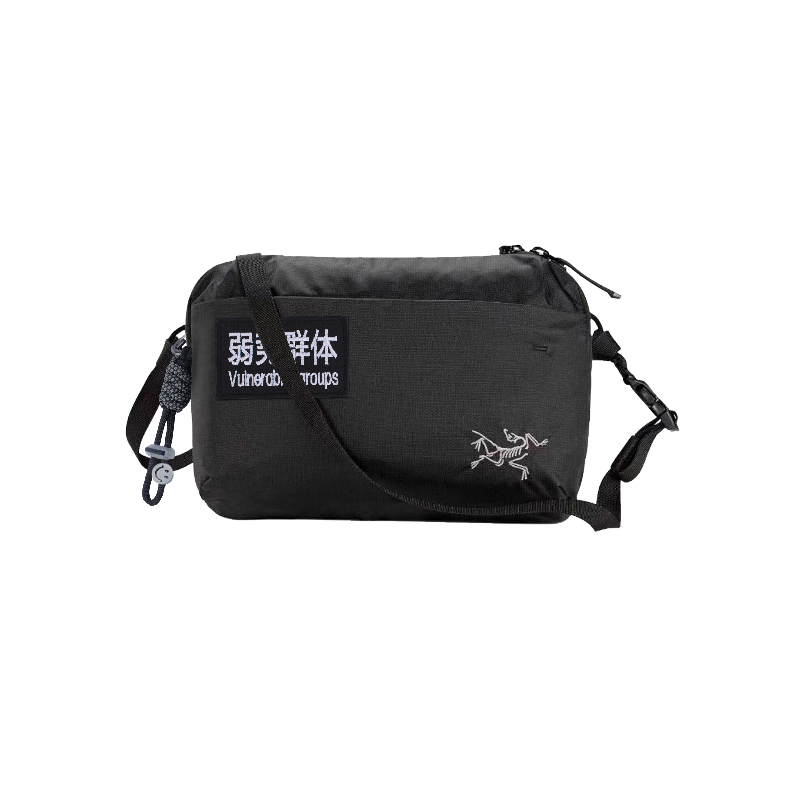 Arcteryx Полиамидная поясная сумка унисекс черная, Vulnerable Groups 
Arcteryx Полиамидная поясная сумка унисекс черная, Vulnerable Groups