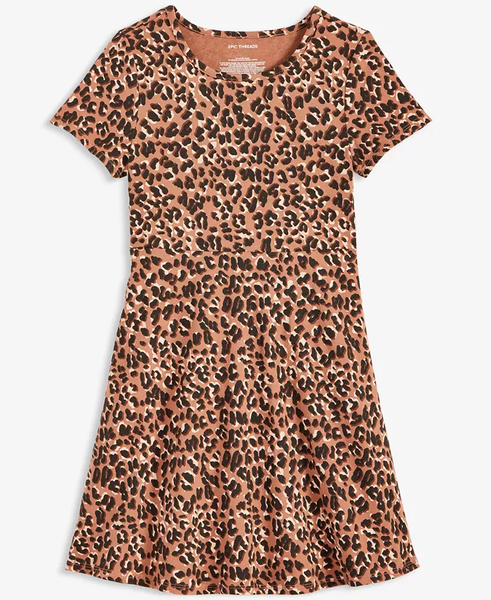 Платье-клеш с животным принтом для девочек Little & Big Girls Epic Threads, коричневый/бежевый
Платье-клеш с животным принтом для девочек Little & Big Girls Epic Threads, коричневый/бежевый