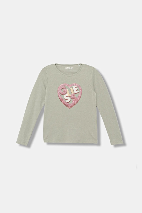 Детский лонгслив Guess, зеленый
Детский лонгслив Guess, зеленый
