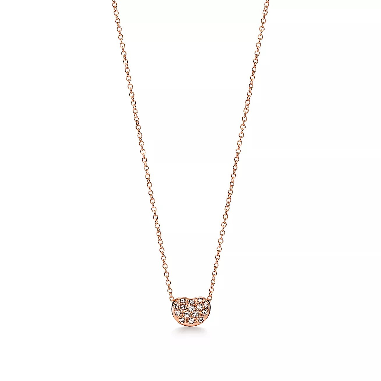 Колье Tiffany & Co. x Elsa Peretti Bean Design, розовое золото/бриллианты
Колье Tiffany & Co. x Elsa Peretti Bean Design, розовое золото/бриллианты