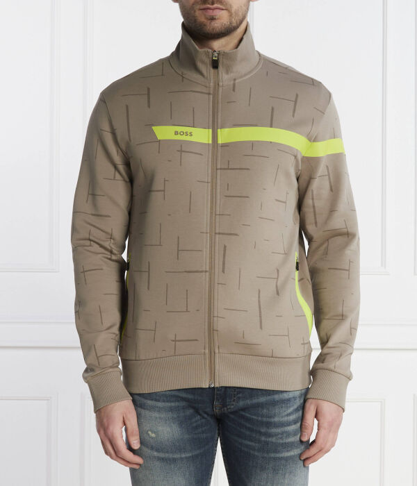 Толстовка мужская Boss Green на молнии с принтом, бежево-зеленый
Толстовка мужская Boss Green на молнии с принтом, бежево-зеленый