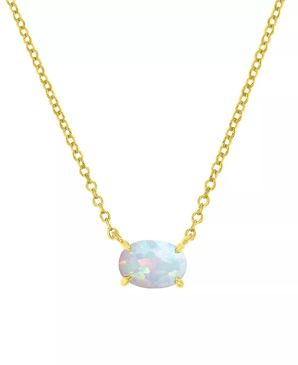 Ожерелье с подвеской из выращенного в лаборатории опала овальной формы (3/4 карата) Macy'S, gold
Ожерелье с подвеской из выращенного в лаборатории опала овальной формы (3/4 карата) Macy'S, gold