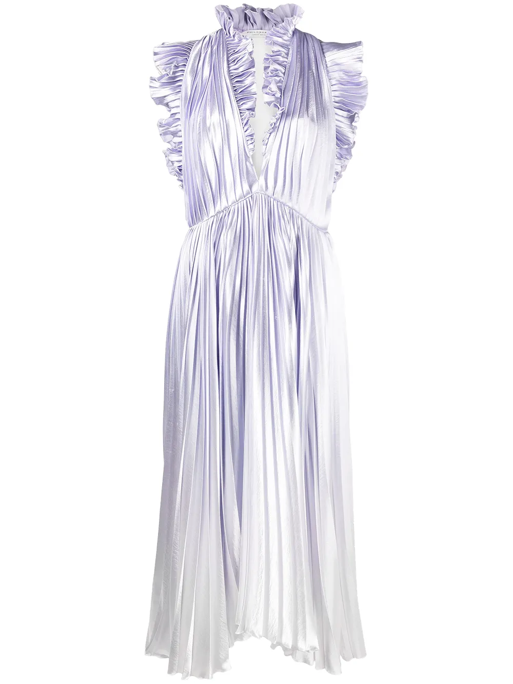 Плиссированное платье с эффектом металлик Philosophy Di Lorenzo Serafini, фиолетовый
Плиссированное платье с эффектом металлик Philosophy Di Lorenzo Serafini, фиолетовый