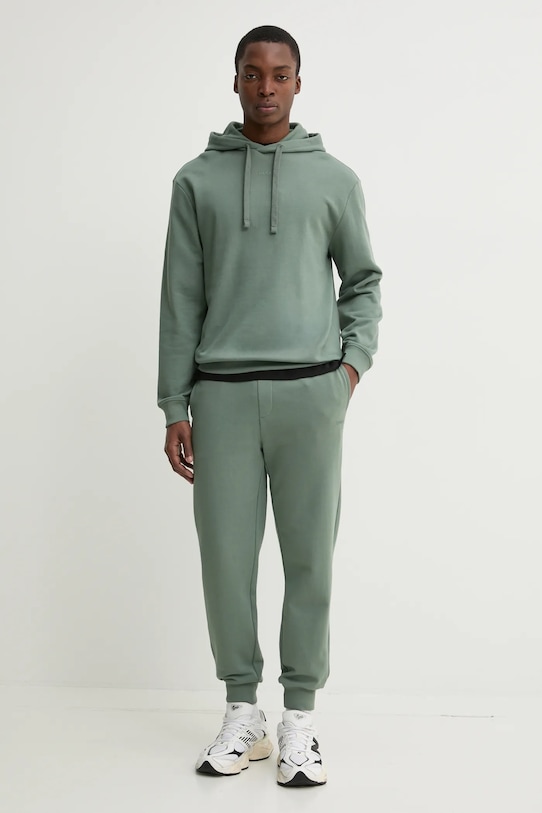 Хлопковый спортивный костюм Hugo, зеленый
Хлопковый спортивный костюм Hugo, зеленый