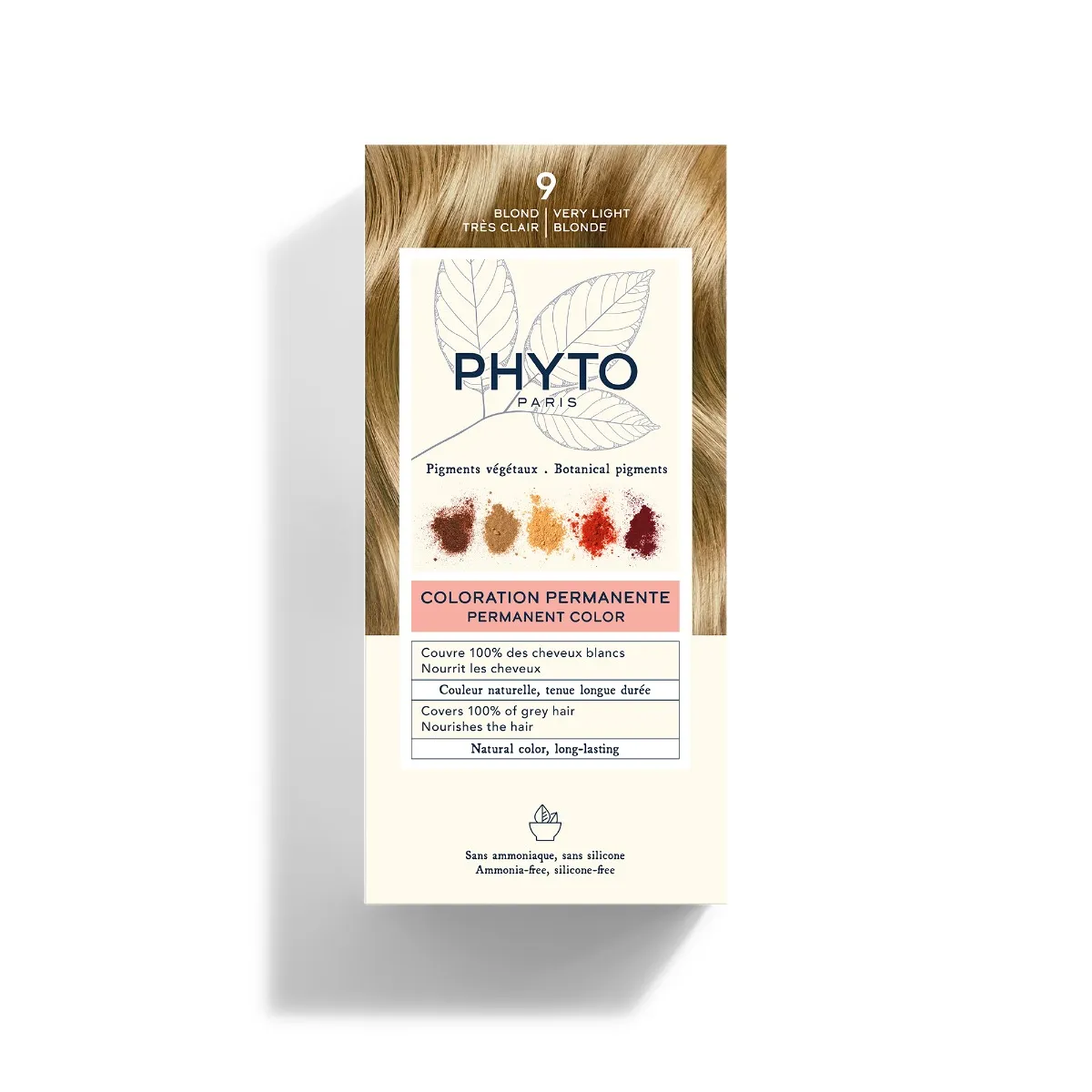 Phyto Phytocolor 9 Перманентное окрашивание очень светлый блондин без аммиака 100% покрытие седых волос 
Phyto Phytocolor 9 Перманентное окрашивание очень светлый блондин без аммиака 100% покрытие седых волос