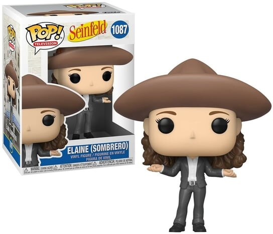 Funko POP! Телевидение, коллекционная фигурка, Сейнфельд, Элейн (Сомбреро)
Funko POP! Телевидение, коллекционная фигурка, Сейнфельд, Элейн (Сомбреро)