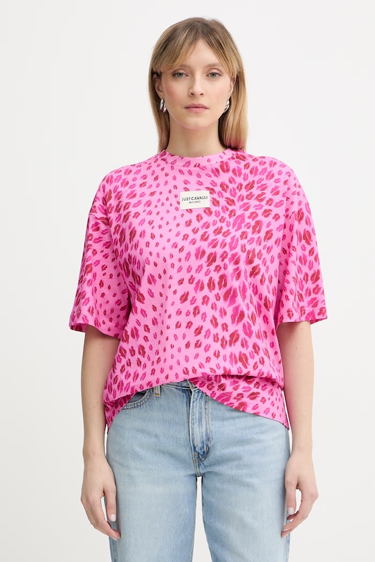 Хлопковая футболка Just Cavalli, розовый
Хлопковая футболка Just Cavalli, розовый