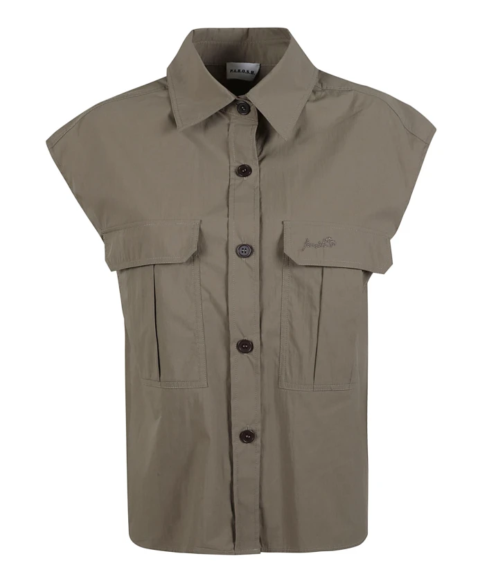 Бежевая хлопковая рубашка ниндзя P.A.R.O.S.H., серый
Бежевая хлопковая рубашка ниндзя P.A.R.O.S.H., серый
