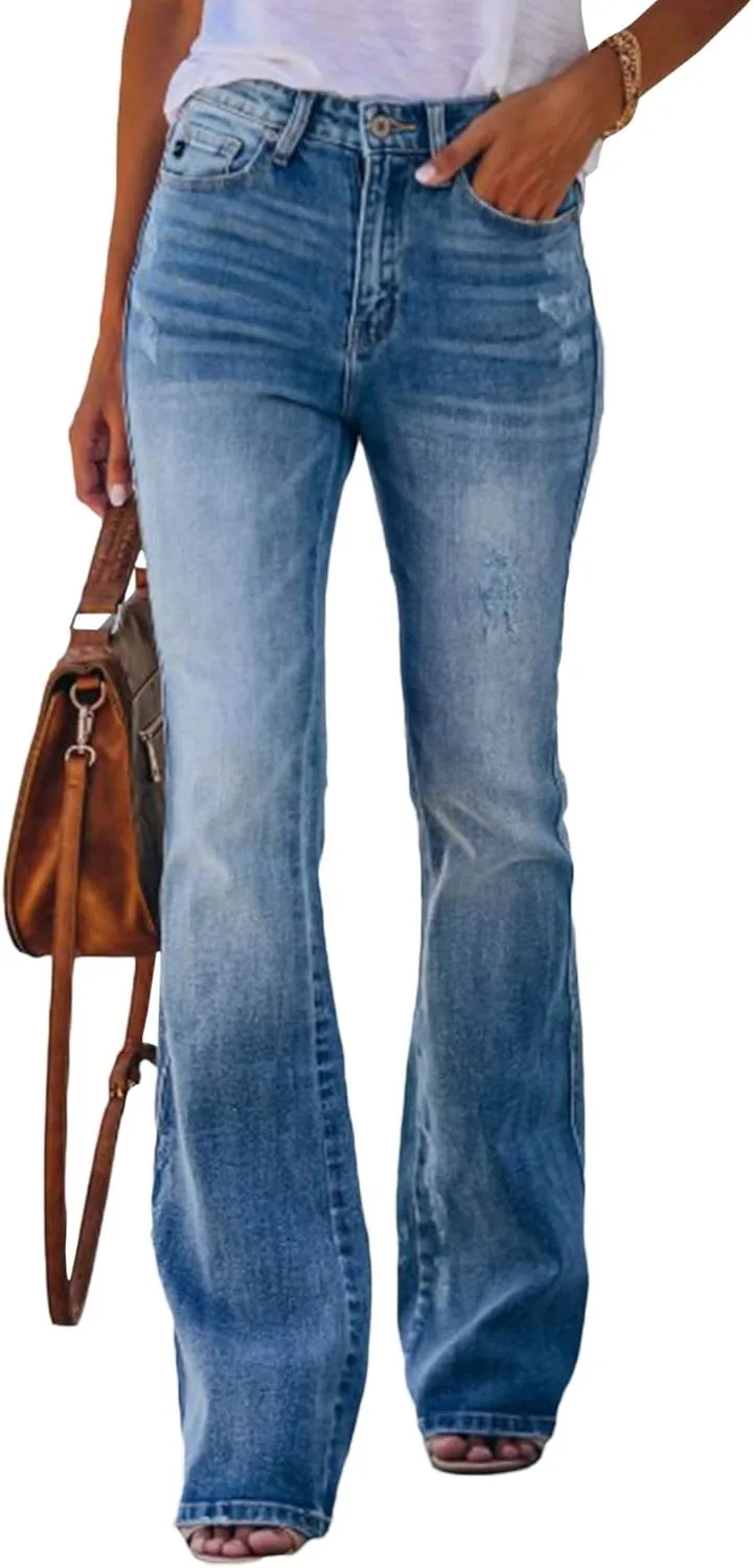 Sexyshine женские классические расклешенные джинсы с высокой талией
Sexyshine женские классические расклешенные джинсы с высокой талией