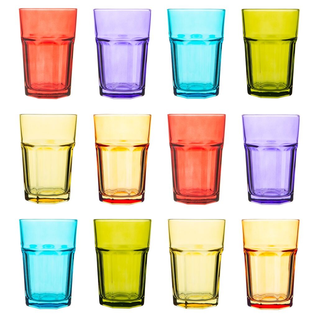 Rink Drink Набор из 12 цветных стаканов для хайболов - Яркие разноцветные стаканы для коктейлей для вечеринок - 365 мл - 6 цветов
Rink Drink Набор из 12 цветных стаканов для хайболов - Яркие разноцветные стаканы для коктейлей для вечеринок - 365 мл - 6 цветов
