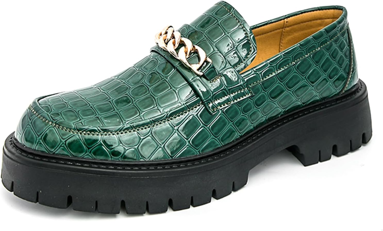 Мужские лоферы из кожи с принтом на цепочной платформе, массивная подошва, винтажные, с металлической отделкой, округлый носок, толстая подошва, противоскользящие, формальные пенни-туфли для деловой работы в офисе и повседневной носки Bangteuo,...
Мужские лоферы из кожи с принтом на цепочной платформе, массивная подошва, винтажные, с металлической отделкой, округлый носок, толстая подошва, противоскользящие, формальные пенни-туфли для деловой работы в офисе и повседневной носки Bangteuo,...