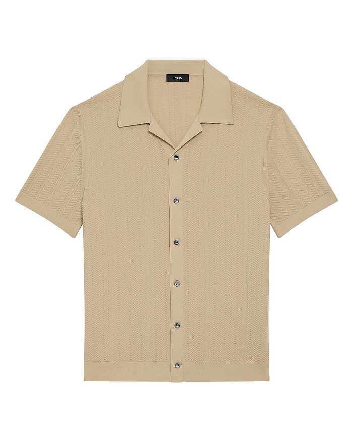 Рубашка с отложным воротником Theory, коричневый/бежевый 
Рубашка с отложным воротником Theory, коричневый/бежевый