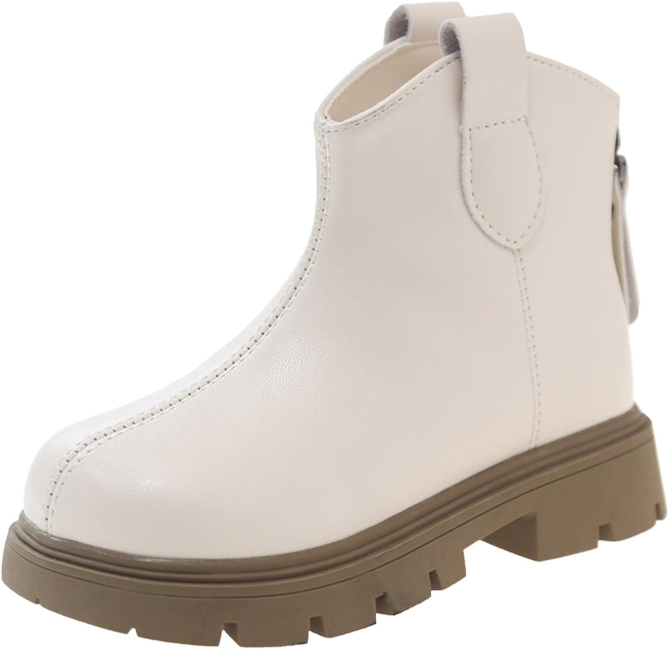 Ботильоны IWIHMIV на щиколотку с толстой подошвой, плоские, нескользящие, короткие ботинки на молнии, удобные кожаные ботинки для улицы, White
Ботильоны IWIHMIV на щиколотку с толстой подошвой, плоские, нескользящие, короткие ботинки на молнии, удобные кожаные ботинки для улицы, White