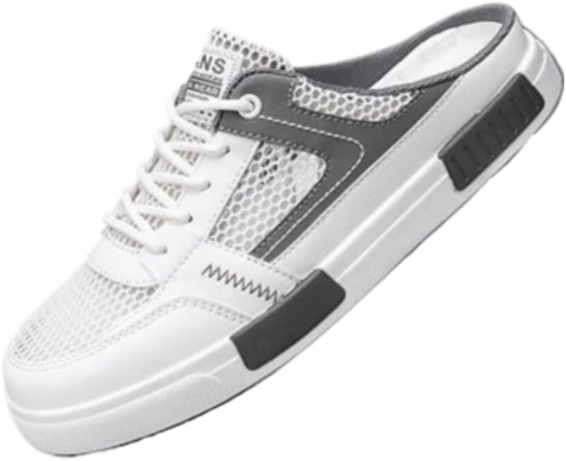 Мужские кроссовки-мюли без задника, теннисные туфли, тапочки для дома, на платформе, с шнуровкой, из дышащей сетки, легкие, повседневные для прогулок, офисные, деловые, спортивные, для бега, путешествий и вождения Geerta, серый
Мужские кроссовки-мюли без задника, теннисные туфли, тапочки для дома, на платформе, с шнуровкой, из дышащей сетки, легкие, повседневные для прогулок, офисные, деловые, спортивные, для бега, путешествий и вождения Geerta, серый